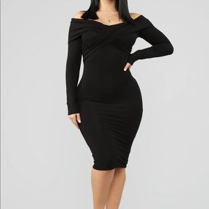 New with tags black long sleeve dress